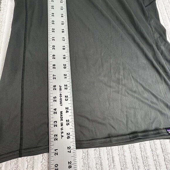 Patagonia Capilene Womens Baselayer Top Medium Gray Thermal Lightweight Half-Zip - Picture 8 of 9